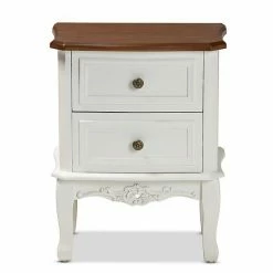 Baxton Studio Darlene White Nightstand -Baxton Studio Sales unnamed file 4017