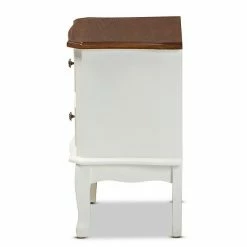 Baxton Studio Darlene White Nightstand -Baxton Studio Sales unnamed file 4018