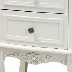 Baxton Studio Darlene White Nightstand -Baxton Studio Sales unnamed file 4019