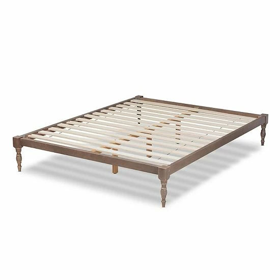 Baxton Studio Iseline Bed Brown 4 Baxton Studio Iseline Bed Brown - Image 4