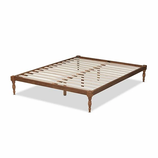 Baxton Studio Iseline Bed Brown 5 Baxton Studio Iseline Bed Brown - Image 5