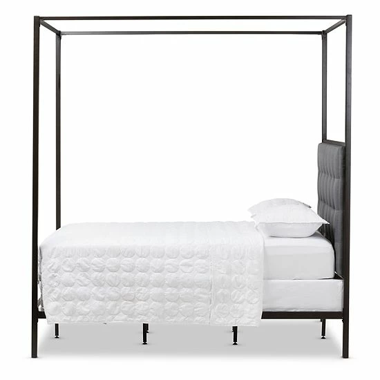 Baxton Studio Eleanor Canopy Queen Bed 3 Baxton Studio Eleanor Canopy Queen Bed - Image 3