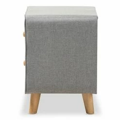 Baxton Studio Jonesy Upholstered Nightstand Gray -Baxton Studio Sales unnamed file 4059