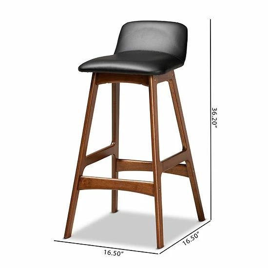 Baxton Studio Darrin Bar Stool 7 Baxton Studio Darrin Bar Stool - Image 7