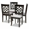 Baxton Studio Mael Dining Chair 4-Piece Set Beige Khaki