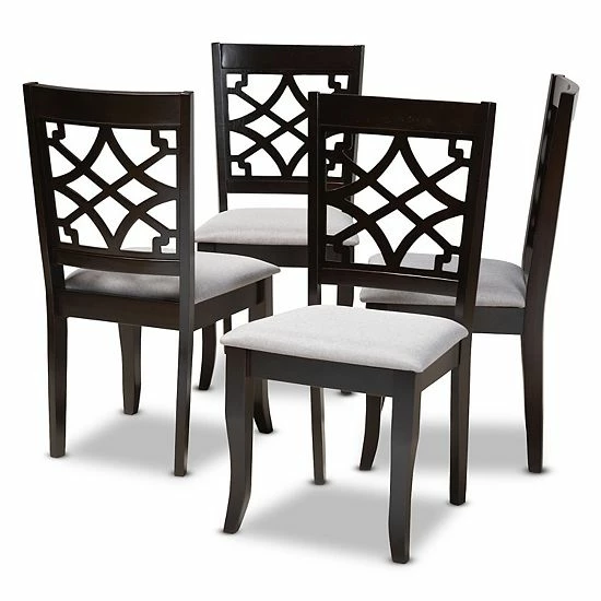 Baxton Studio Mael Dining Chair 4-Piece Set Beige Khaki 1 Baxton Studio Mael Dining Chair 4-Piece Set Beige Khaki