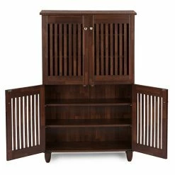 Baxton Studio Fernanda Tall Shoe Storage Entryway Cabinet -Baxton Studio Sales unnamed file 411