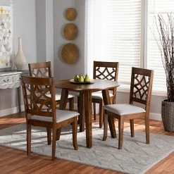 Baxton Studio Mya Dining Table & Chair 5-piece Set Gray Dark Brown 15 Baxton Studio Mya Dining Table & Chair 5-piece Set Gray Dark Brown -Baxton Studio Sales unnamed file 4116