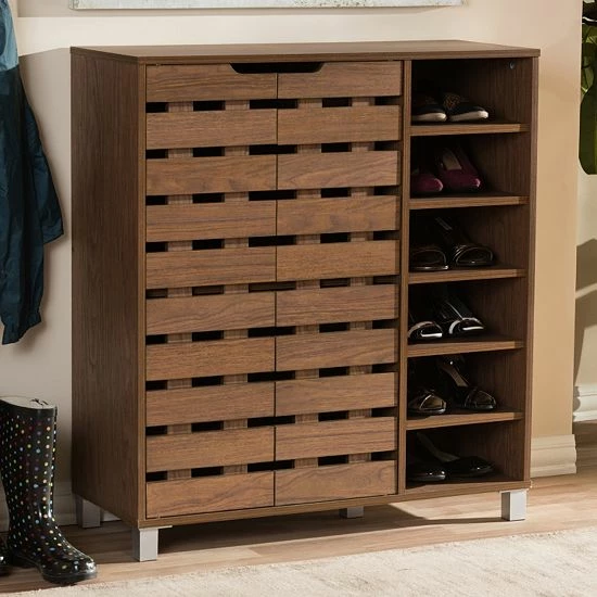 Baxton Studio Shirley Shoe Cabinet 1 Baxton Studio Shirley Shoe Cabinet