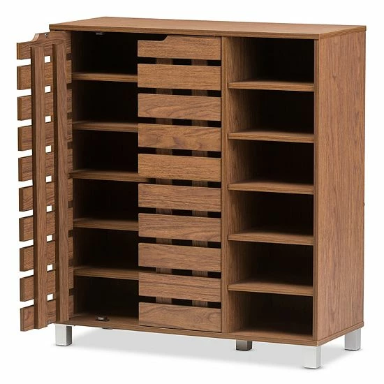 Baxton Studio Shirley Shoe Cabinet 2 Baxton Studio Shirley Shoe Cabinet - Image 2