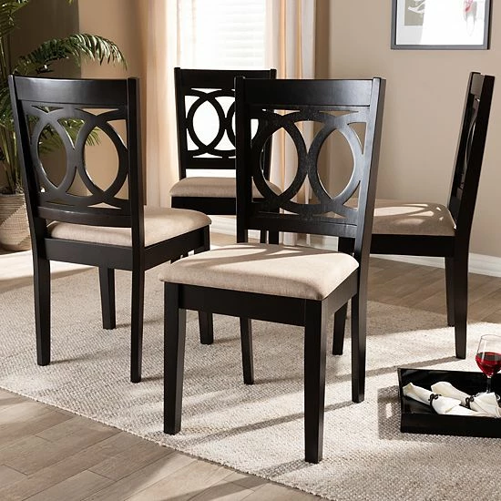 Baxton Studio Lenoir Dining Chair Set Gray 2 Baxton Studio Lenoir Dining Chair Set Gray - Image 2