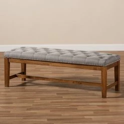 Baxton Studio Ainsley Bench Gray 15 Baxton Studio Ainsley Bench Gray -Baxton Studio Sales unnamed file 4175