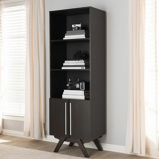 Baxton Studio Mid-Century Bookcase Medium Brown Baxton Studio Mid-Century Bookcase Medium Brown -Baxton Studio Sales unnamed file 4184