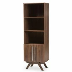 Baxton Studio Mid-Century Bookcase Medium Brown 4 Baxton Studio Mid-Century Bookcase Medium Brown -Baxton Studio Sales unnamed file 4187