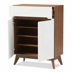Baxton Studio Calypso Mid-Century Shoe Cabinet 10 Baxton Studio Calypso Mid-Century Shoe Cabinet -Baxton Studio Sales unnamed file 4191