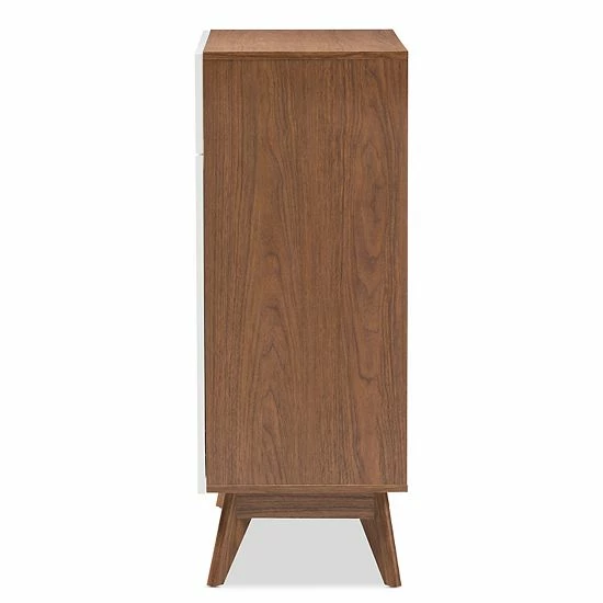 Baxton Studio Calypso Mid-Century Shoe Cabinet 5 Baxton Studio Calypso Mid-Century Shoe Cabinet - Image 5