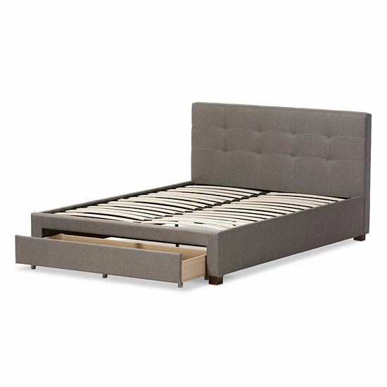 Baxton Studio Brandy Queen Platform Bed 2 Baxton Studio Brandy Queen Platform Bed - Image 2