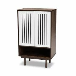 Baxton Studio Meike Shoe Storage Cabinet