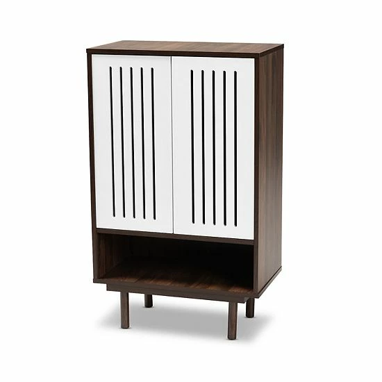 Baxton Studio Meike Shoe Storage Cabinet 1 Baxton Studio Meike Shoe Storage Cabinet