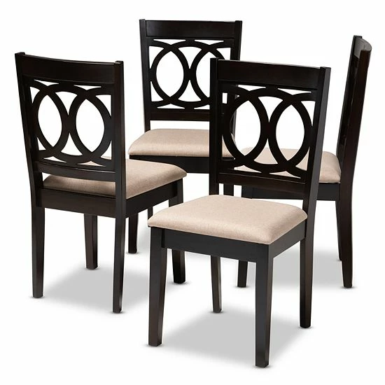 Baxton Studio Lenoir Dining Chair Set Gray 7 Baxton Studio Lenoir Dining Chair Set Gray - Image 7