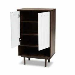 Baxton Studio Meike Shoe Storage Cabinet 9 Baxton Studio Meike Shoe Storage Cabinet -Baxton Studio Sales unnamed file 4201