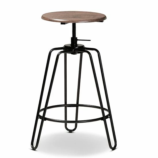 Baxton Studio Veera Pub Table & Stool 3-piece Set 3 Baxton Studio Veera Pub Table & Stool 3-piece Set - Image 3