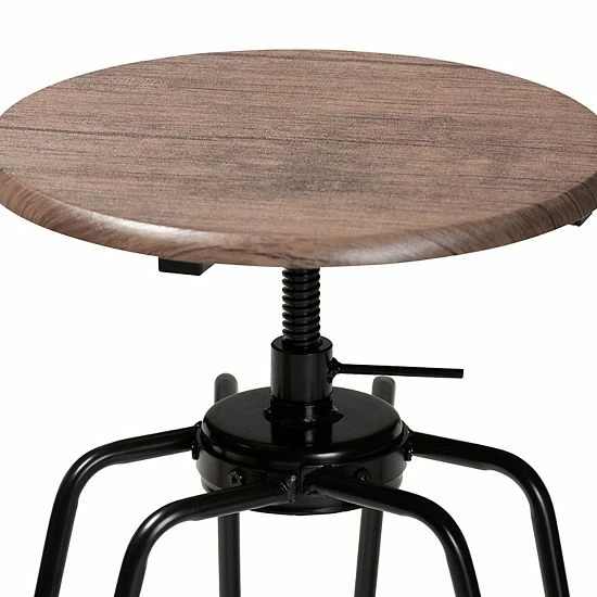 Baxton Studio Veera Pub Table & Stool 3-piece Set 5 Baxton Studio Veera Pub Table & Stool 3-piece Set - Image 5