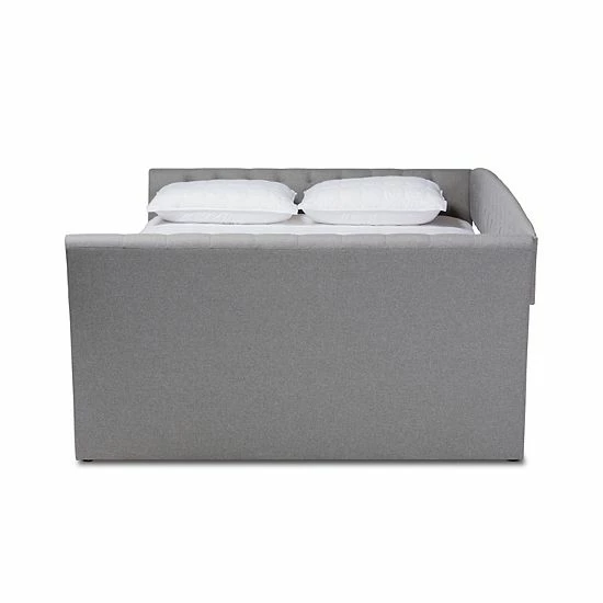 Baxton Studio Delora Full Daybed Beige 3 Baxton Studio Delora Full Daybed Beige - Image 3