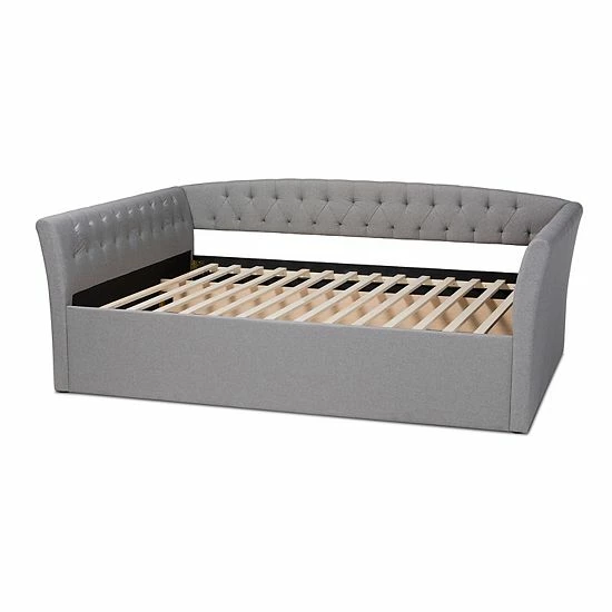 Baxton Studio Delora Full Daybed Beige 4 Baxton Studio Delora Full Daybed Beige - Image 4