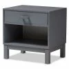 Baxton Studio Modern Nightstand Medium Brown