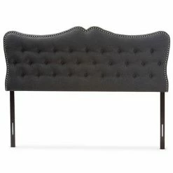 Baxton Studio Modern Headboard Dark Gray