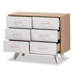 Baxton Studio Mid-Century Two-Tone 6-Drawer Dresser 6 Baxton Studio Mid-Century Two-Tone 6-Drawer Dresser -Baxton Studio Sales unnamed file 4232