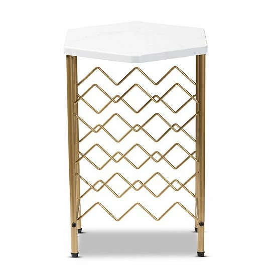 Baxton Studio Phoebe Wine Bottle Floor Decor 2 Baxton Studio Phoebe Wine Bottle Floor Decor - Image 2