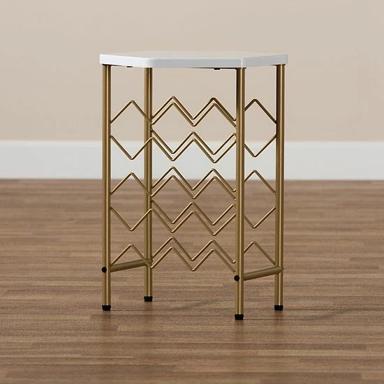 Baxton Studio Phoebe Wine Bottle Floor Decor 5 Baxton Studio Phoebe Wine Bottle Floor Decor - Image 5