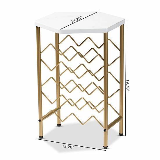 Baxton Studio Phoebe Wine Bottle Floor Decor 6 Baxton Studio Phoebe Wine Bottle Floor Decor - Image 6