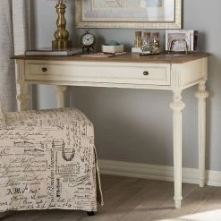 Baxton Studio Marquetterie French Country Desk