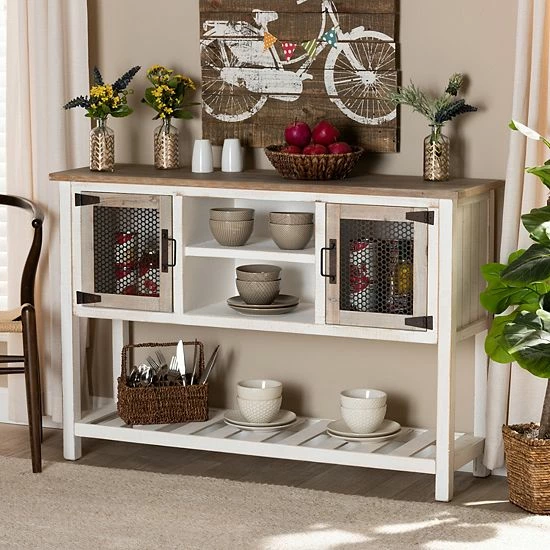 Baxton Studio Deacon Buffet Console Table 7 Baxton Studio Deacon Buffet Console Table - Image 7