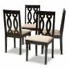 Baxton Studio Cherese Dining Chair 4-Piece Set Beige Khaki