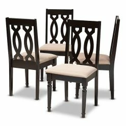 Baxton Studio Cherese Dining Chair 4-Piece Set Beige Khaki -Baxton Studio Sales unnamed file 4280