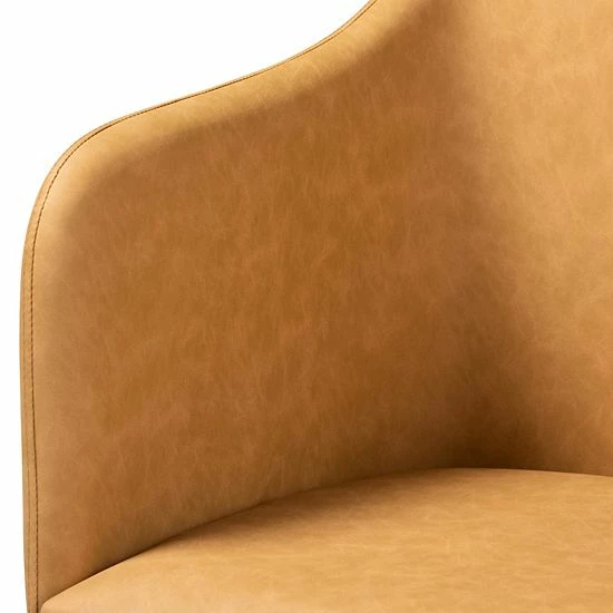 Baxton Studio Eris Dining Chair 2-piece Set Gray Walnut 4 Baxton Studio Eris Dining Chair 2-piece Set Gray Walnut - Image 4