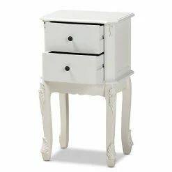 Baxton Studio Sophia White Nightstand 9 Baxton Studio Sophia White Nightstand -Baxton Studio Sales unnamed file 4325