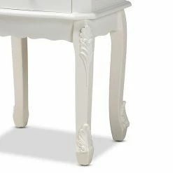 Baxton Studio Sophia White Nightstand 12 Baxton Studio Sophia White Nightstand -Baxton Studio Sales unnamed file 4328