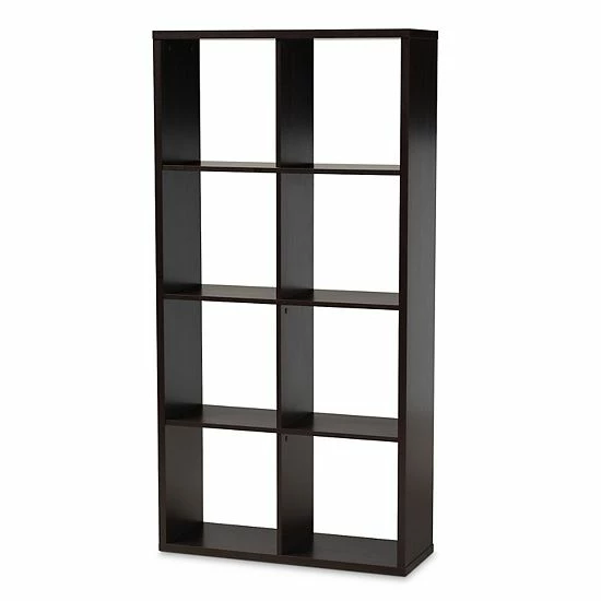 Baxton Studio Janne 8-Cube Bookcase 1 Baxton Studio Janne 8-Cube Bookcase