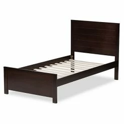 Baxton Studio Modern Twin Platform Bed Gray