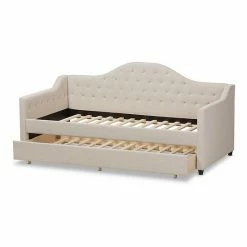 Baxton Studio Perry Modern Daybed & Trundle Light Beige -Baxton Studio Sales unnamed file 4372