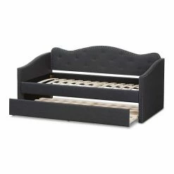 Baxton Studio Modern Daybed & Trundle Dark Gray 9 Baxton Studio Modern Daybed & Trundle Dark Gray -Baxton Studio Sales unnamed file 4378