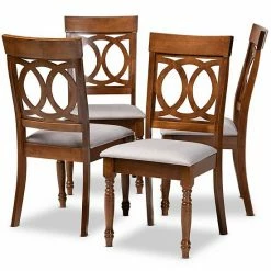 Baxton Studio Lucie Dining Chair 4-piece Set