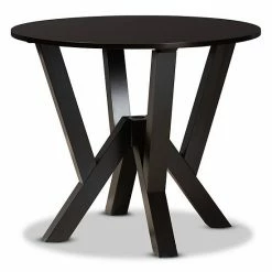 Baxton Studio Irene Dining Table Dark Brown
