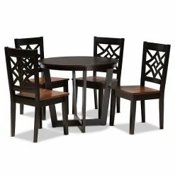 Baxton Studio Brava Dining 5-piece Set Dark Brown Walnut 19 Baxton Studio Brava Dining 5-piece Set Dark Brown Walnut -Baxton Studio Sales unnamed file 4438