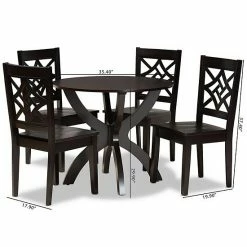 Baxton Studio Anila Dining 5-piece Set Dark Brown Walnut 17 Baxton Studio Anila Dining 5-piece Set Dark Brown Walnut -Baxton Studio Sales unnamed file 4446